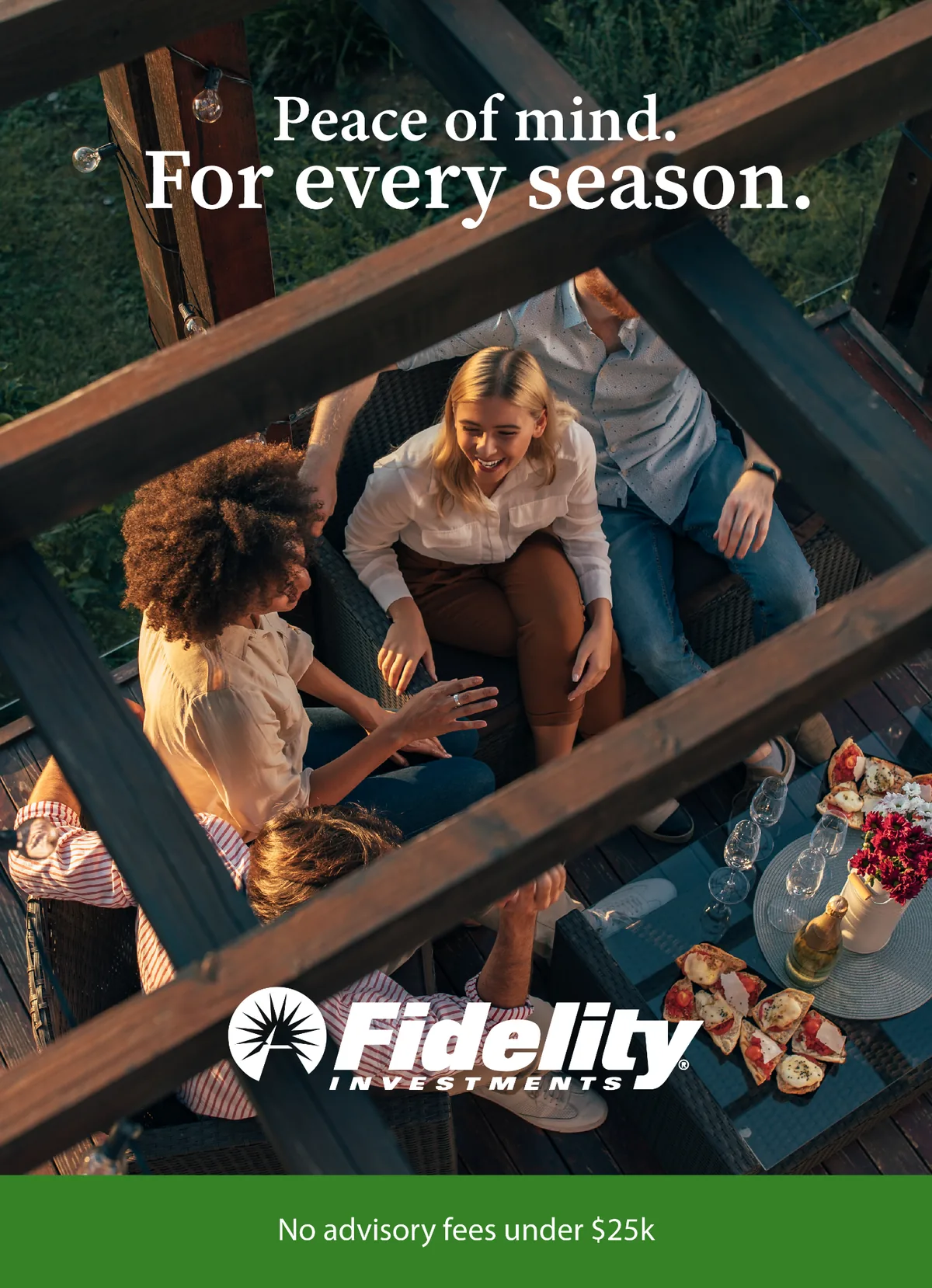 Fidelity Investments peace of mind poster